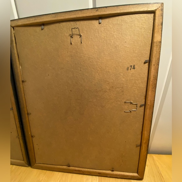 MCM cats vintage kitten flowers black framed prints kitsch 70s colors K Chin art - Picture 14 of 16